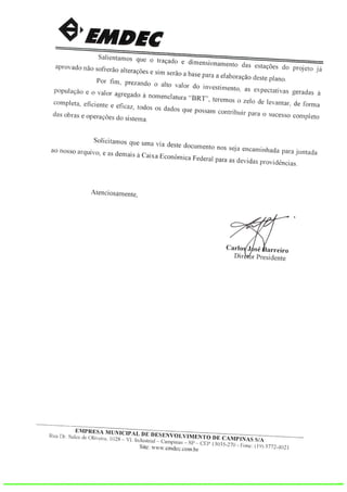 BRT/EMDEC-justificativa  18/8/15