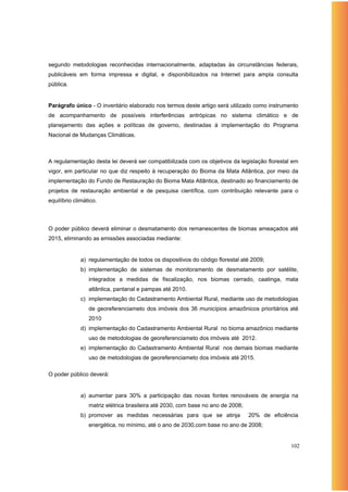 Política Nacional de Mudanças Climáticas - OC