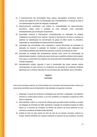 Política Nacional de Mudanças Climáticas - OC
