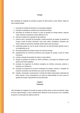 Política Nacional de Mudanças Climáticas - OC
