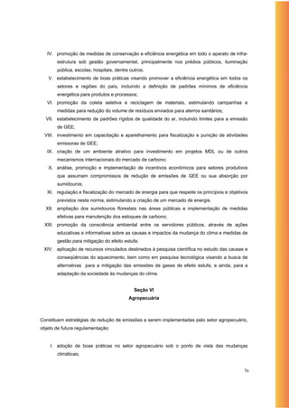 Política Nacional de Mudanças Climáticas - OC