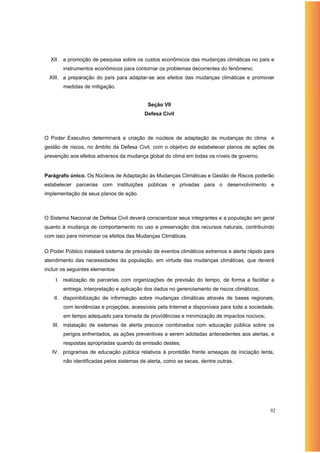 Política Nacional de Mudanças Climáticas - OC