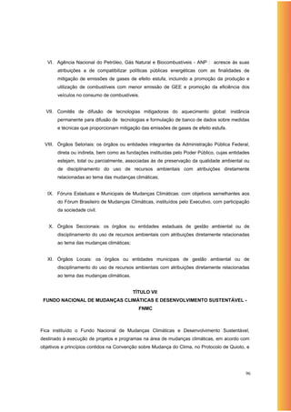 Política Nacional de Mudanças Climáticas - OC