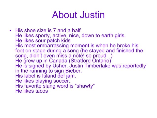 Justin bieber | PPT