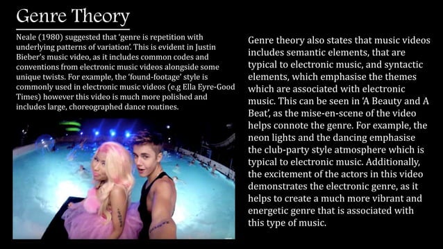 Justin Bieber Genre Analysis | PPTX