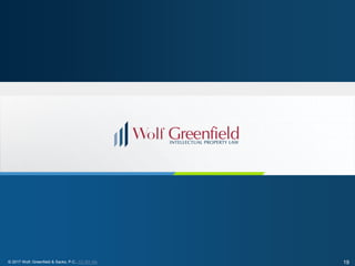 © 2017 Wolf, Greenfield & Sacks, P.C., CC-BY-SA© 2017 Wolf, Greenfield & Sacks, P.C., CC-BY-SA 19
 