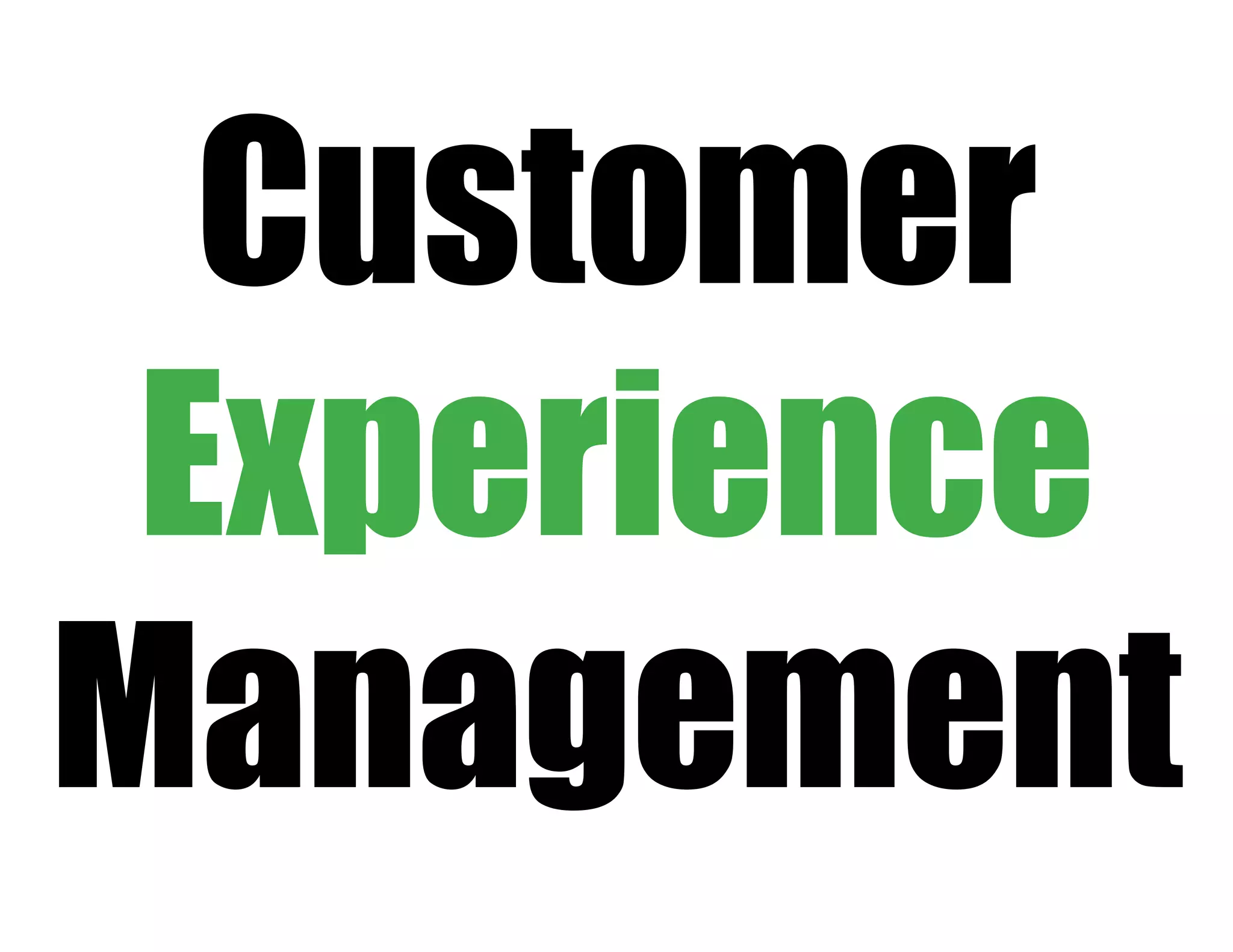 Customer
Experience
Management