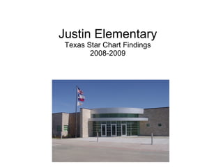 Justin Elementary Texas Star Chart Findings 2008-2009 