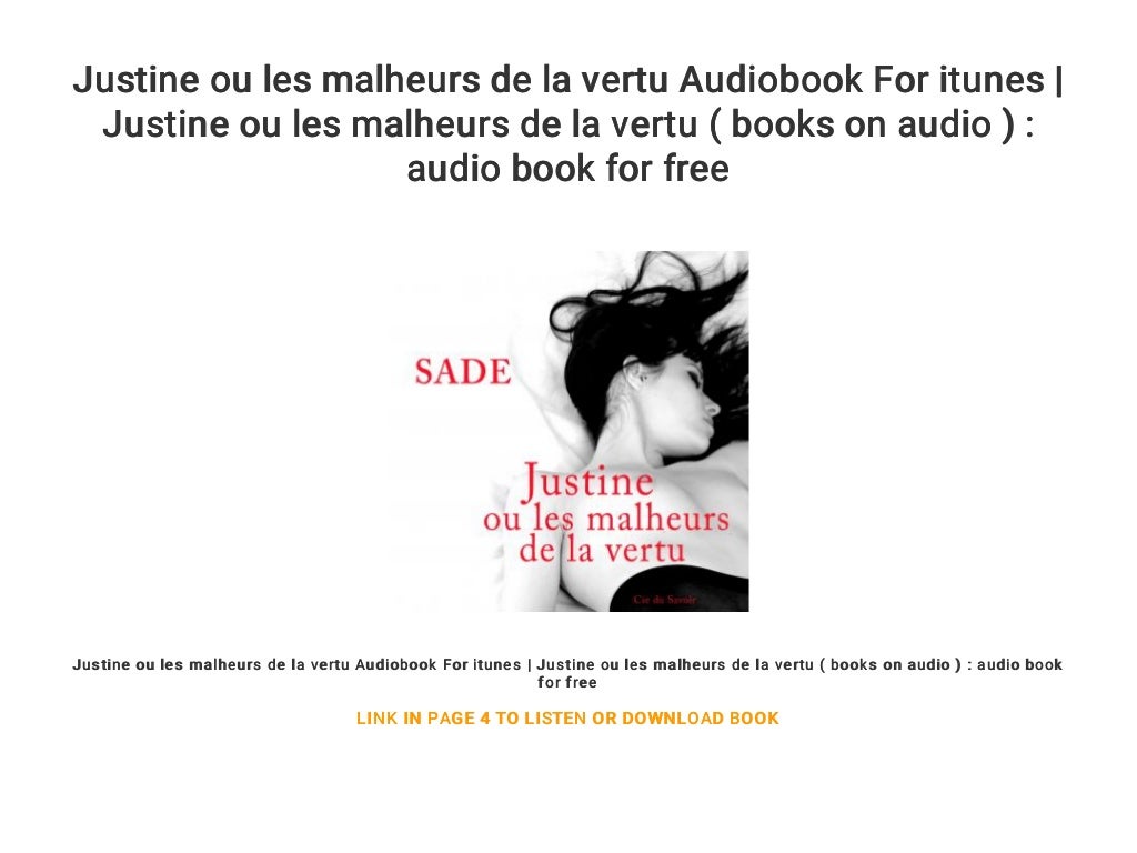 Justine Ou Les Malheurs De La Vertu Justine ou les malheurs de la vertu Audiobook For itunes | Justine ou…
