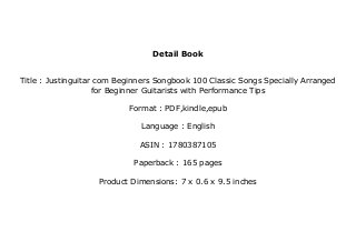 justinguitar beginners songbook 100