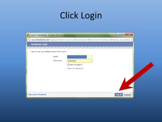 Click Login
 