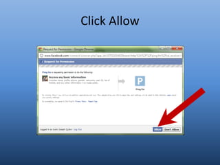 Click Allow
 