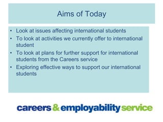Justin Richardson: Career Development for International Students | PPT