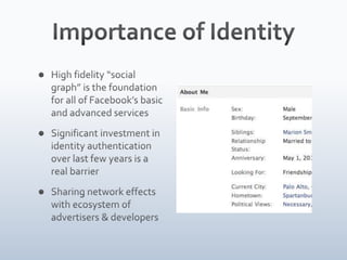Facebook and the Social Graph