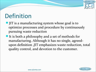 What does jit mean deals