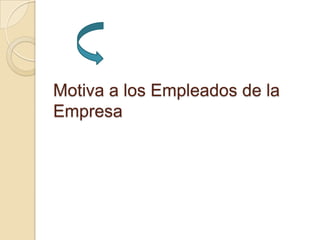 Motiva a los Empleados de la
Empresa

 
