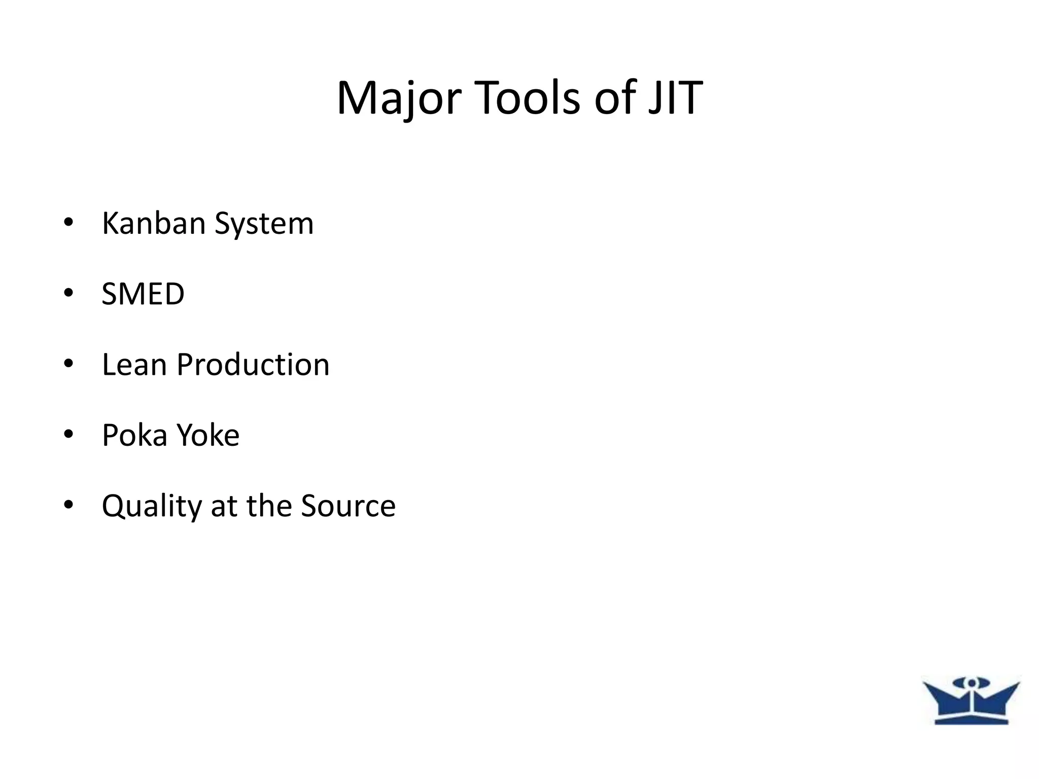 Just in time operation management ppt