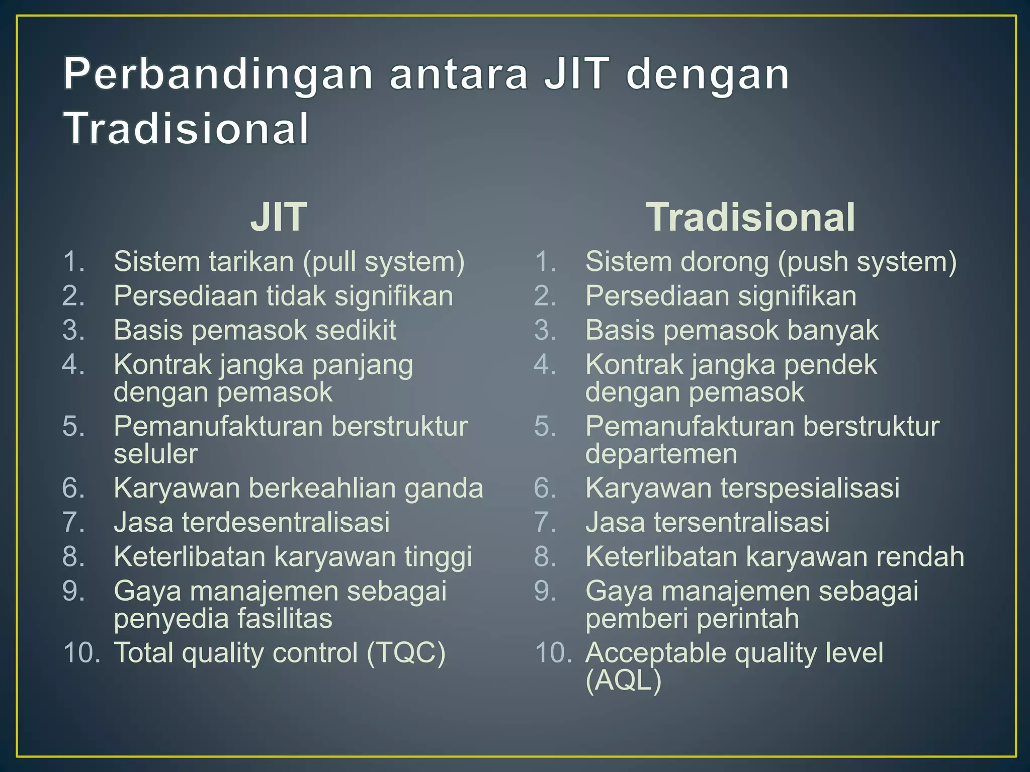Just in time (jit) | PPTX