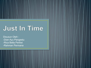 Just in time (jit) | PPTX