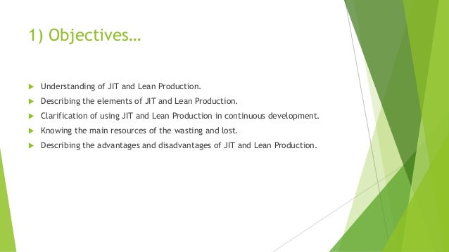 Just In Time Jit And Lean Production