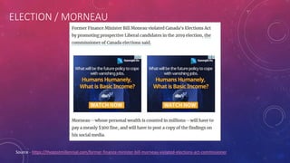 ELECTION / MORNEAU
Source - https://thepostmillennial.com/former-finance-minister-bill-morneau-violated-elections-act-commissioner
 