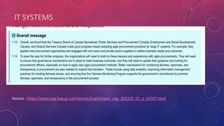 IT SYSTEMS
Source - https://www.oag-bvg.gc.ca/internet/English/parl_oag_202102_01_e_43747.html
 