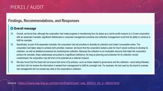 PIER21 / AUDIT
Source - https://www.oag-bvg.gc.ca/internet/English/parl_oag_202011_02_e_43610.html
 