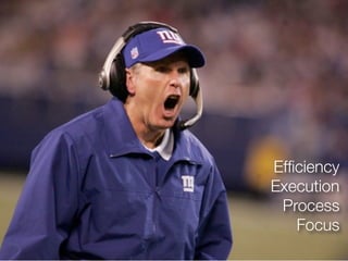 Efﬁciency
Execution
 Process
   Focus
 