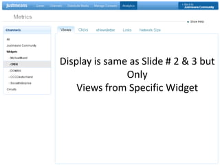 Display is same as Slide # 2 & 3 but OnlyViews from Specific Widget