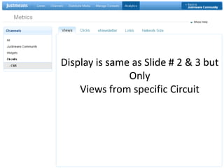 Display is same as Slide # 2 & 3 but OnlyViews from specific Circuit