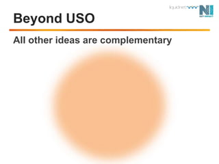 Beyond USO All other ideas are complementary