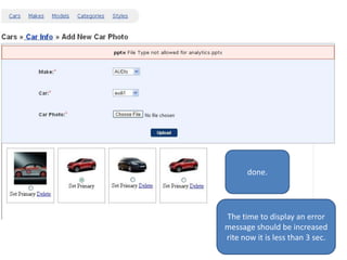 done. The time to display an error message should be increased rite now it is less than 3 sec.