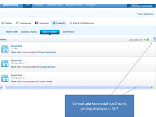 Vertical and horizontal scroll bar is getting displayed in IE-7