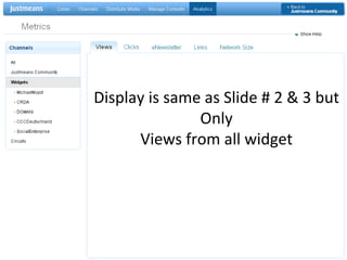 Display is same as Slide # 2 & 3 but  Only Views from all widget 