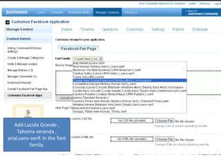 Add Lucida Grande , Tahoma veranda , arial,sans-serif. In the font family.