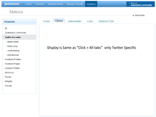 Display is Same as “Click > All tabs”  only Twitter Specific