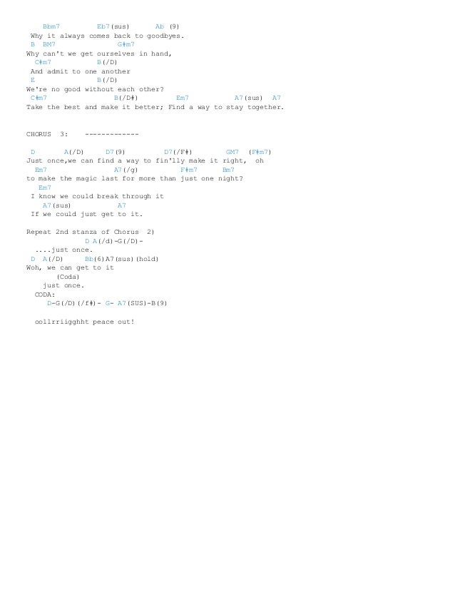 Just Once Chords By James Ingram Ultimate Guitar