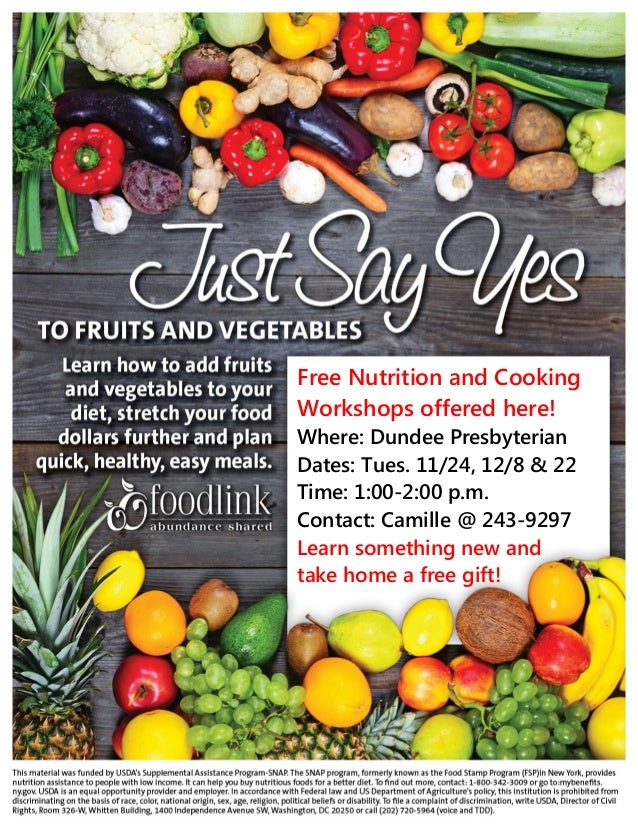 Just Say Yes to Fruits and Veggies