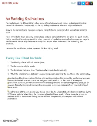 just the fax, ma’am

Share!

Fax Marketing Best Practices
Fax marketing is no different than other forms of marketing when...