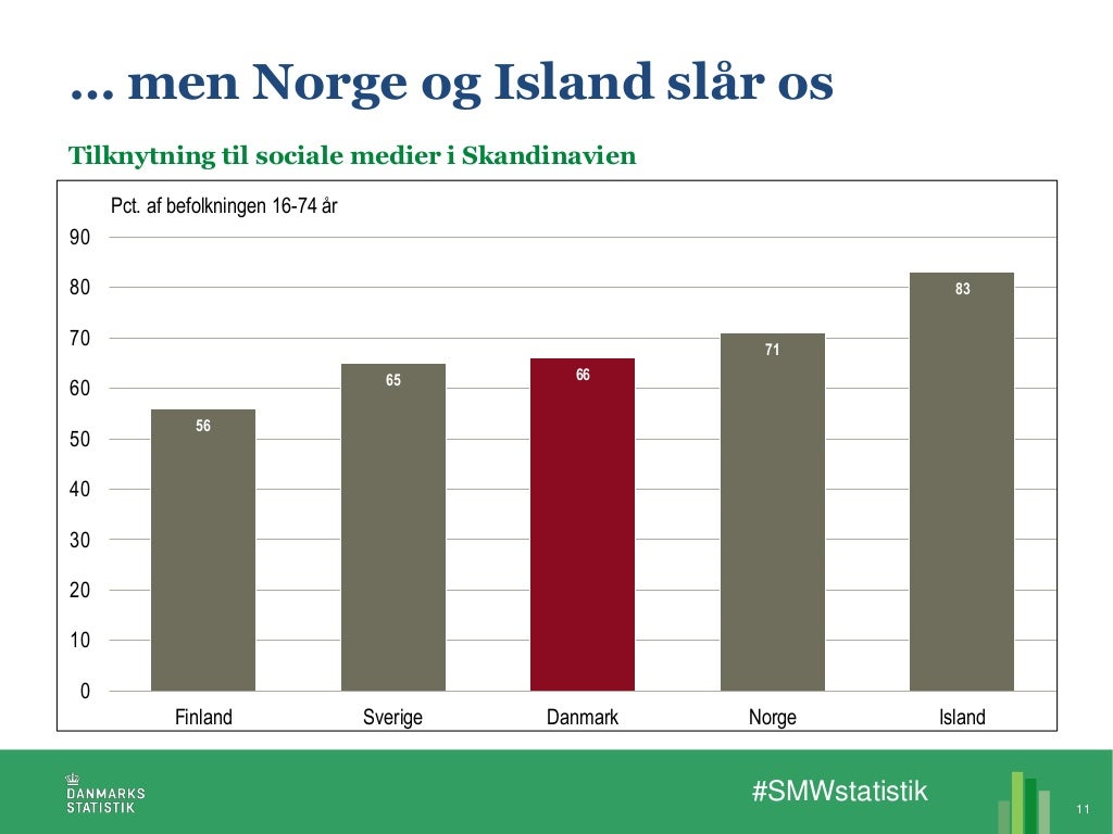 Danmarks Statistik om danskernes brug af sociale medier