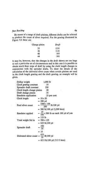 Particular Draft Jute fibre-to-yarn | PDF