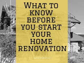 What You Need to Know Before You Start Your Home Renovation