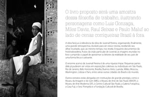 O livro proposto será uma amostra
dessa filosofia de trabalho, ilustrando
personagens como Luis Gonzaga,
Miles Davis, Raul Seixas e Paulo Maluf ao
lado de cenas corriqueiras Brasil à fora.
A obra fará jus à relevância da obra de Juvenal Pereira, organizando, finalmente,
uma grande retrospectiva, durável, para ser vista e revista, revelando seu
olhar inusitado, que, ao mesmo tempo, nos revela. Enquanto documentos da
históriabrasileira, frutos da visão particular de Juvenal, as imagens reunidas no
livro cumprirão o papel de aproximar os leitores da realidade de seu país de
uma forma lírica e cativante.

O enorme acervo de Juvenal Pereira é de uma riqueza ímpar. Pequenas partes
dele já puderam ser vistas em exposições coletivas ou individuais em São Paulo,
Rio de Janeiro, Belo Horizonte, Brasília, Buenos Aires, Luanda, Milão, Moscou,
Washington, Lisboa e Paris, entre várias outras cidades do Brasil e do mundo.

Outros extratos estão abrigadas em instituições de grande prestígio, como o
Museu da Imagem e do Som (MIS), o Museu de Arte de São Paulo (MASP), o
Museu de Arte Moderna (SP), o Centro Cultural São Paulo, a Galeria Fotoptica,
a Casa Fuji, o Sesc Pompéia e a Fundação Cultural de Brasília.
 