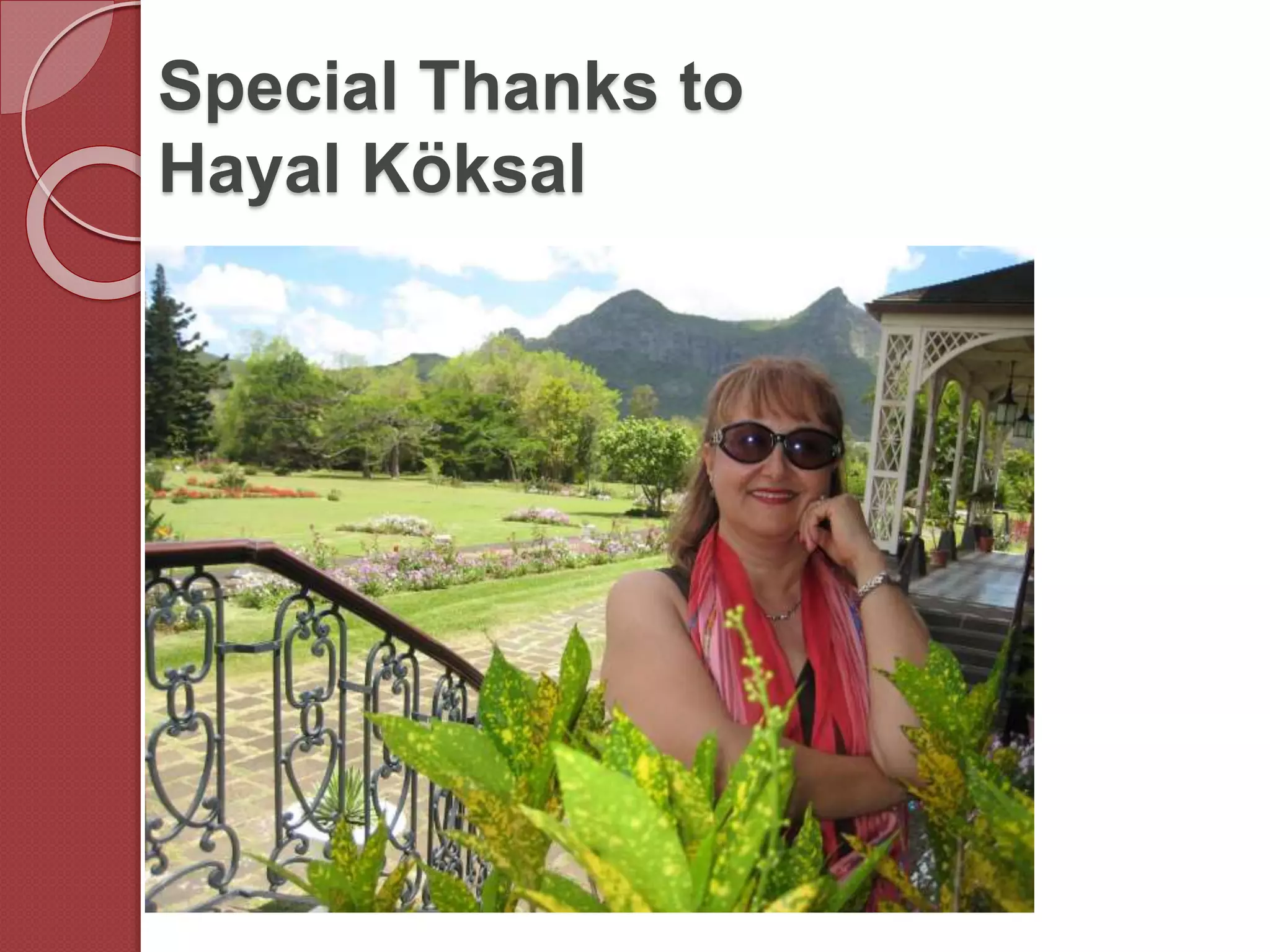 Special Thanks to
Hayal Köksal
 
