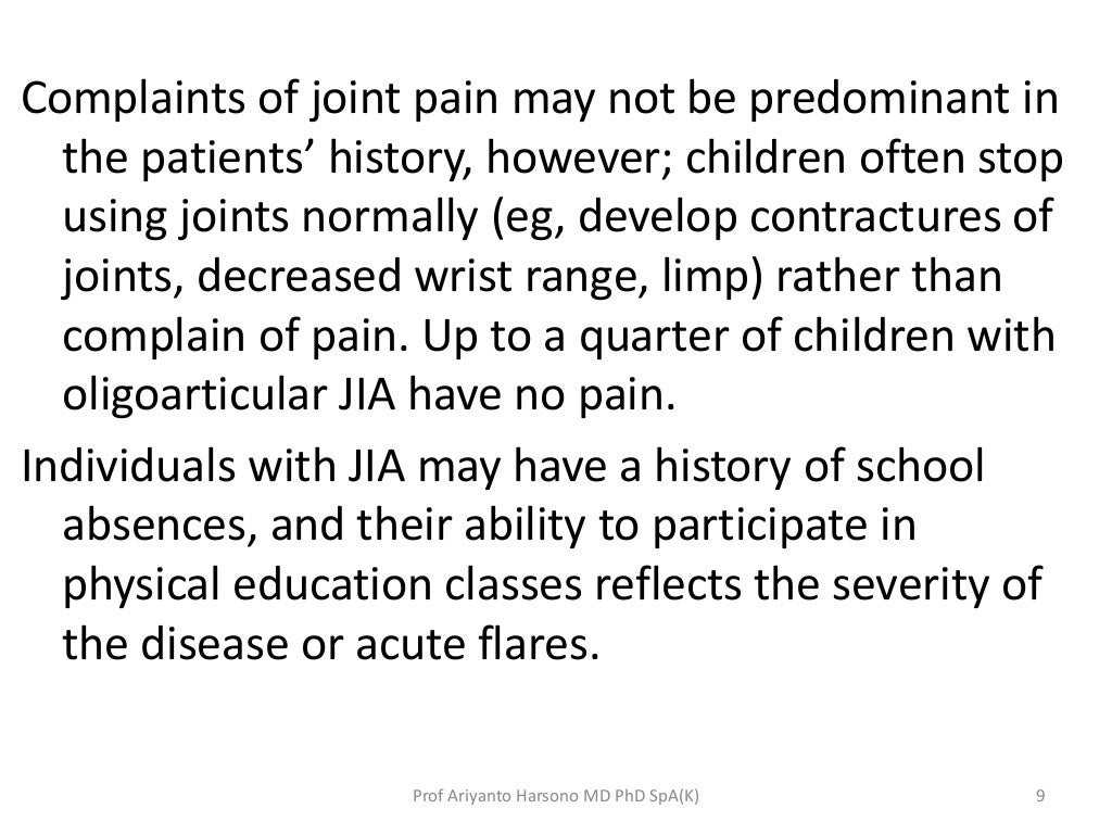 Juvenile idiopathic arthritis