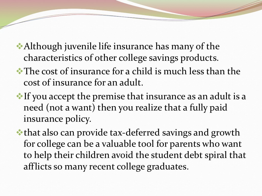 Juvenile life insurance- New Amsterdam Life.