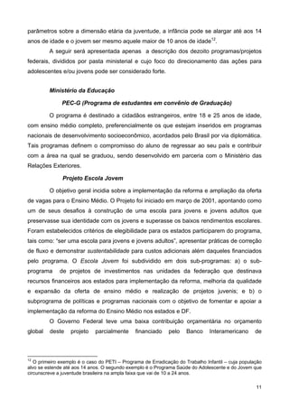 Juventude e políticas Públicas no Brasil