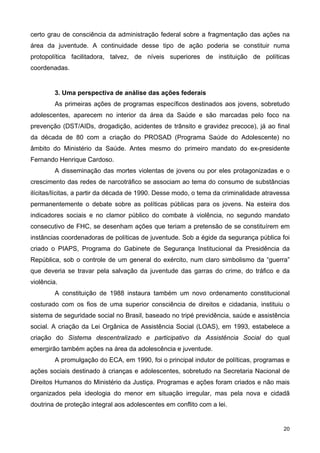 Juventude e políticas Públicas no Brasil