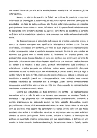 Juventude e políticas Públicas no Brasil