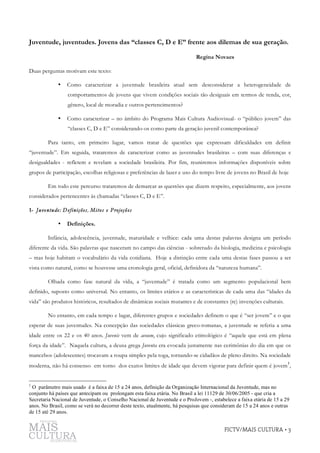 Juventude, Juventudes